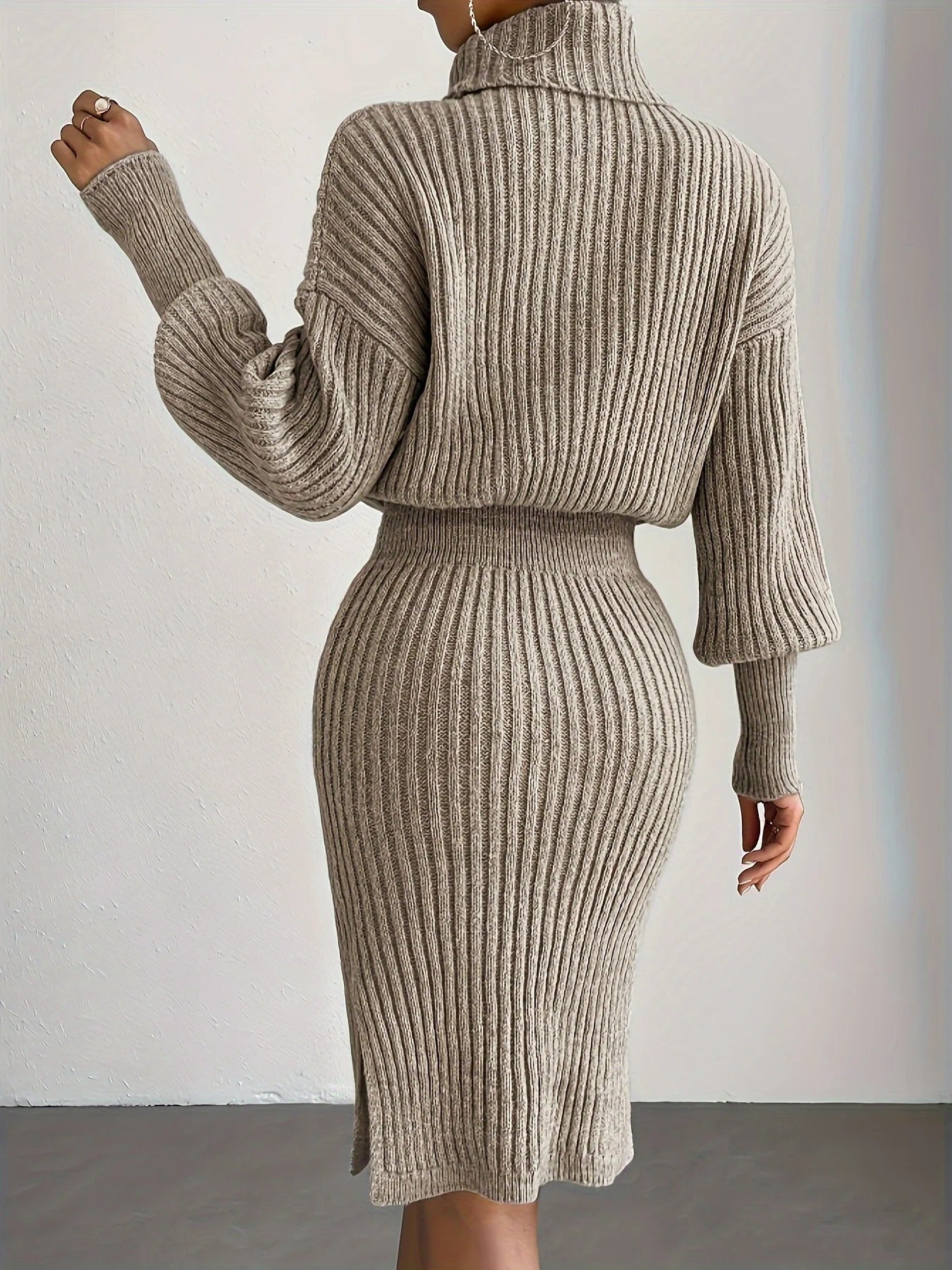 Luna's Turtleneck Sweater Dress