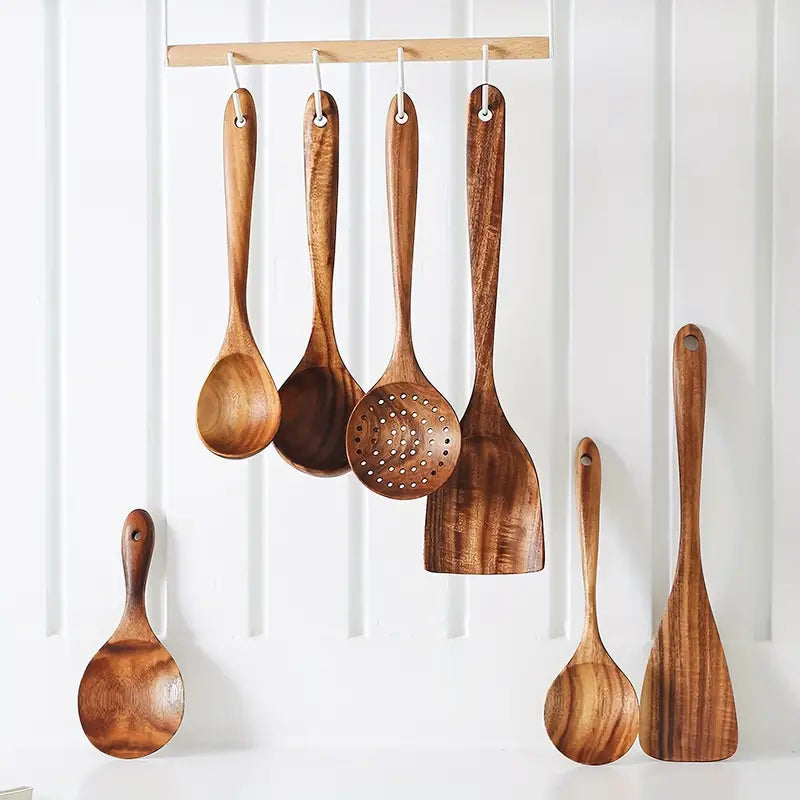Forest Charm Teak Utensil Set