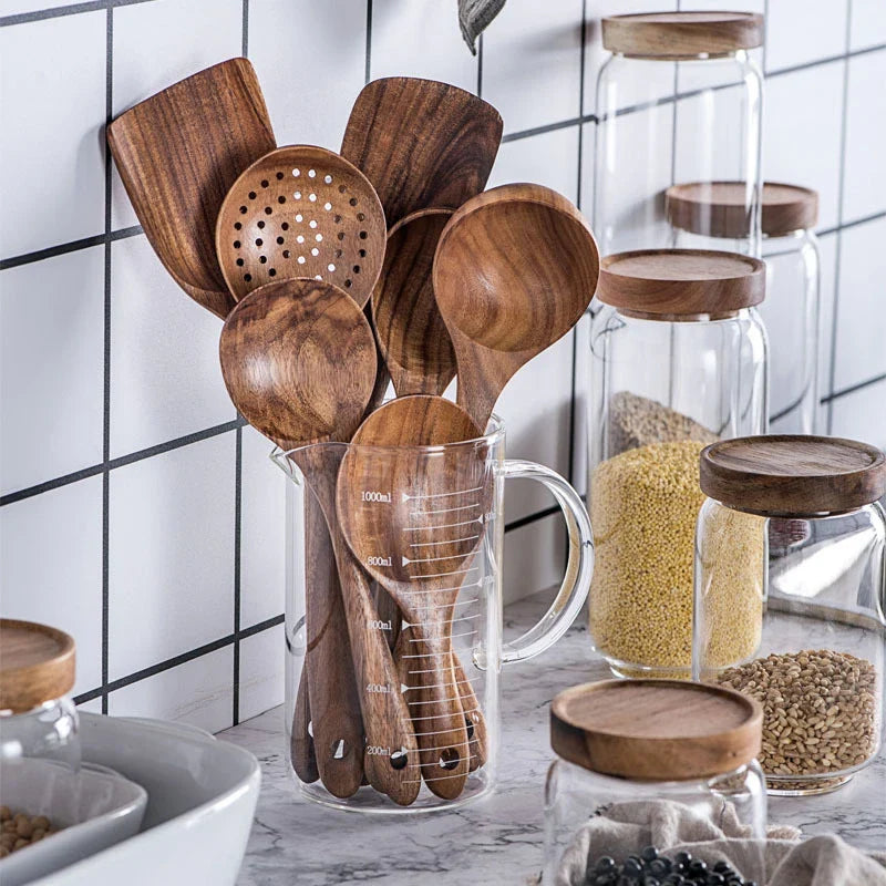 Forest Charm Teak Utensil Set