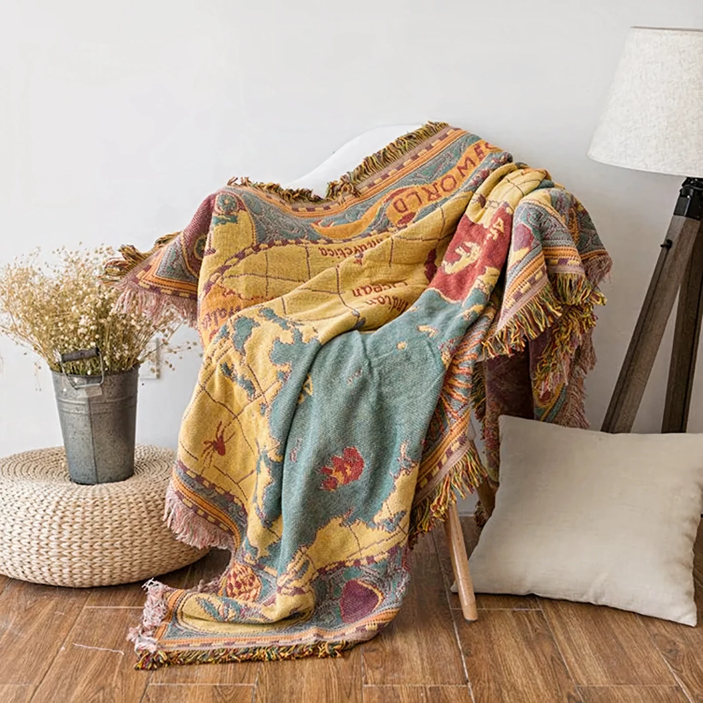 Around The World Throw Blanket