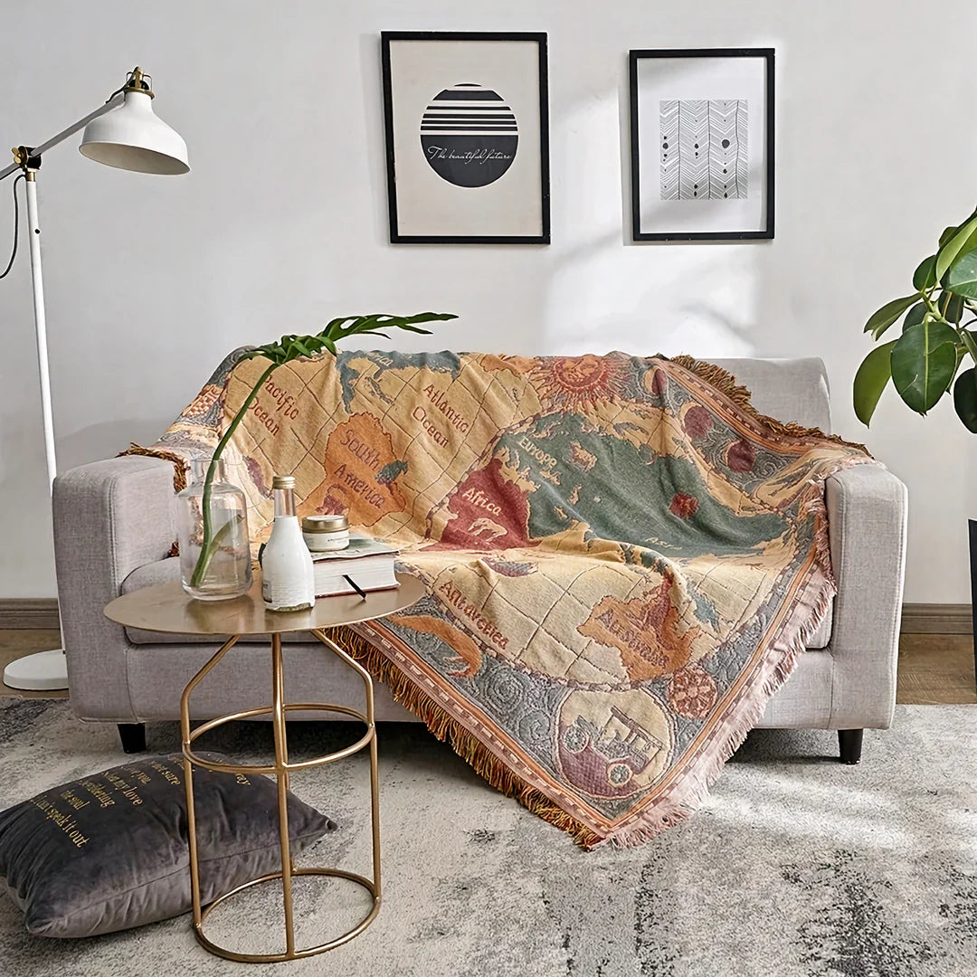Around The World Throw Blanket