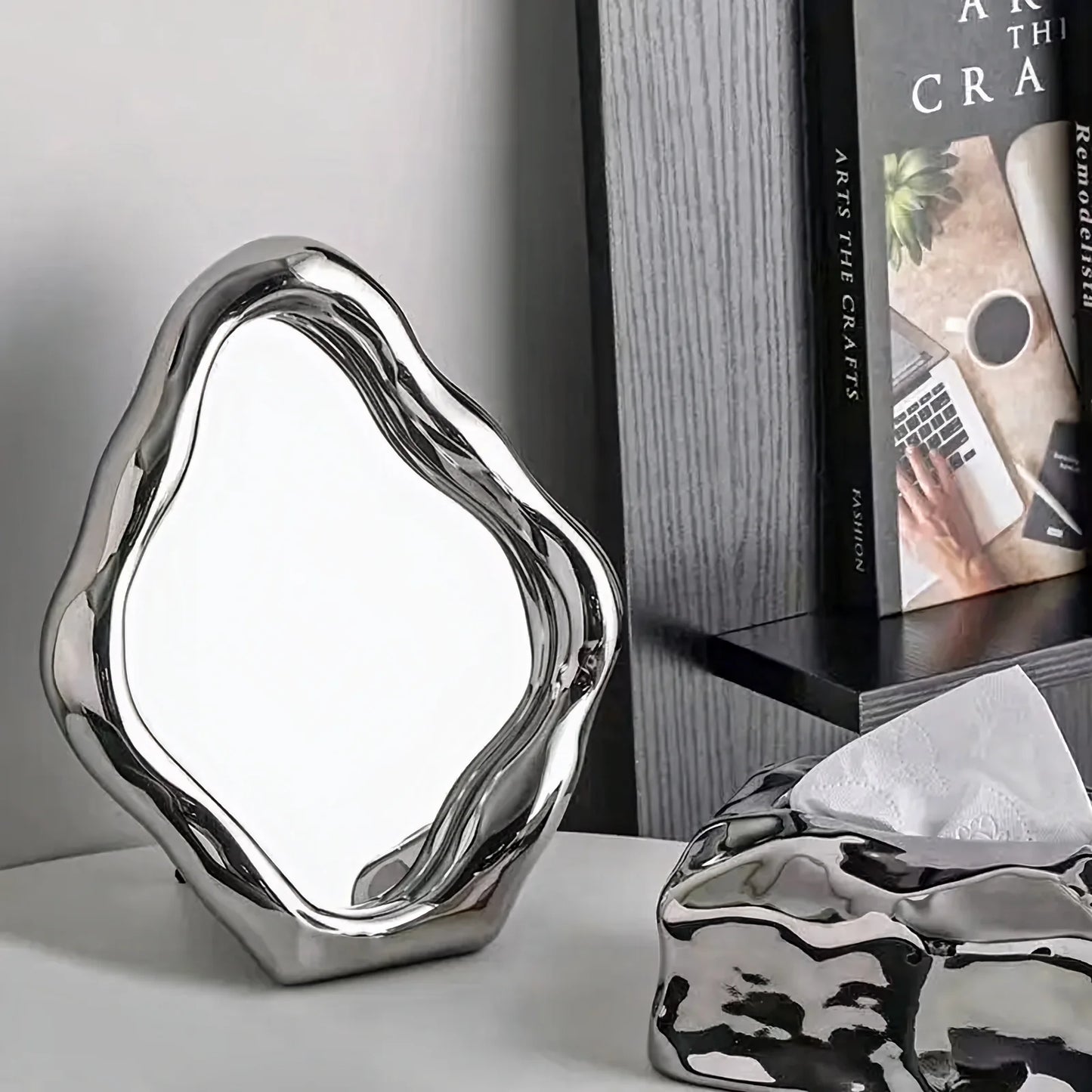 Flowframe Silver Mirror